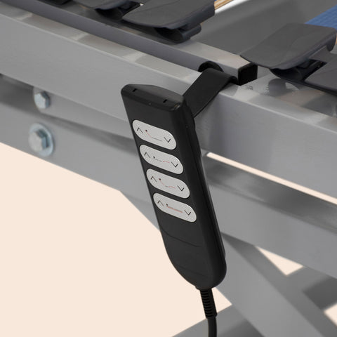 Cama articulada hospitalaria con carro elevador