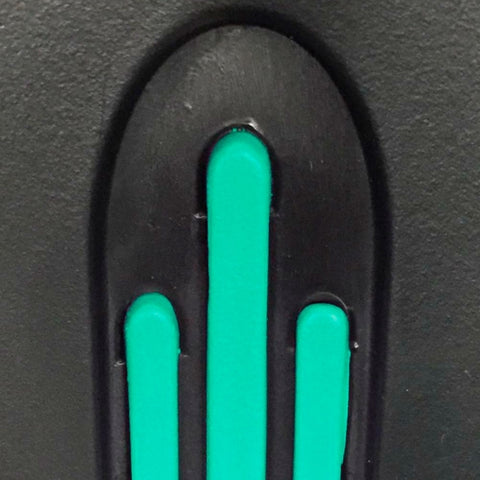 Pack 2 muletas de aluminio con puño anatómico de goma color verde