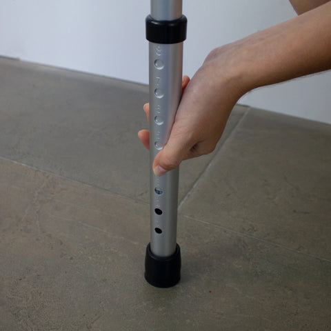 Andador plegable sin ruedas doble empuñadura