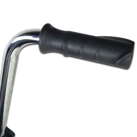 Andador plegable de 2 ruedas y asiento color azul