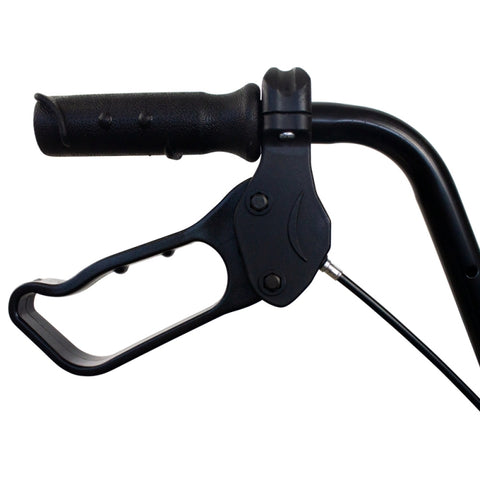 Andador plegable de 4 ruedas y frenos en manetas